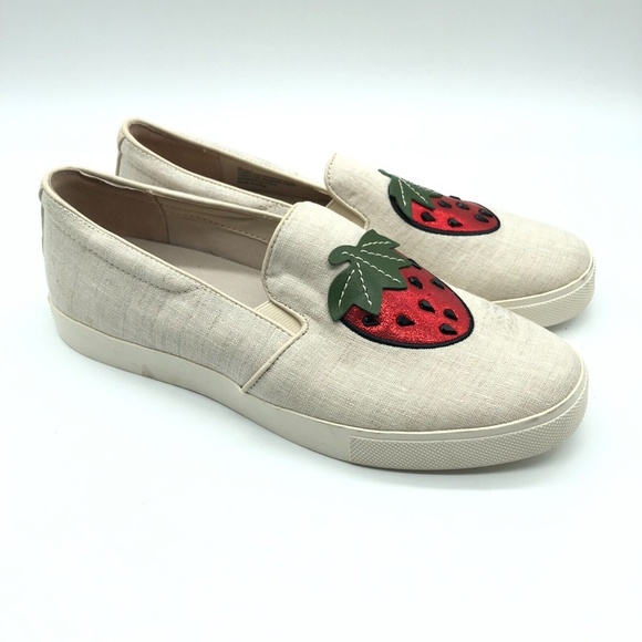 Katy Perry Collections Shoes - Katy Perry Women's The Kerry Strawberry Canvas Slip-On Sneaker Size 9